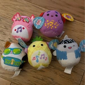 Set of 5 Squishmalows